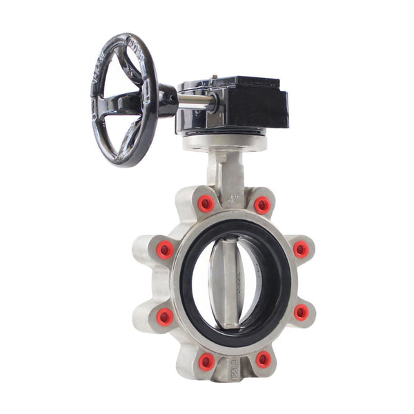 Stainless Steel Lug Type Worm Gear Butterfly Valve Corrosion Resistance PTFE Seat Stainless Steel Plate Wafer Type Butterfly Valve